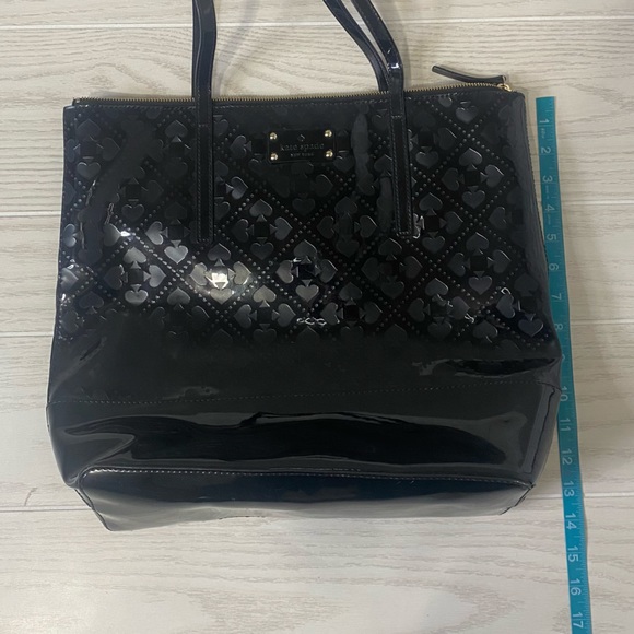 *Kate Spade Black patent leather shoulder tote bag - Picture 13 of 15